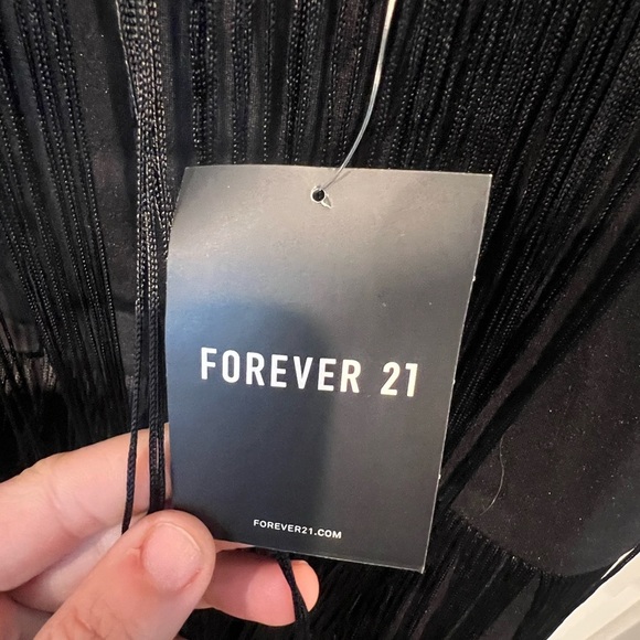 Fringe Black skirt -L - Picture 2 of 4